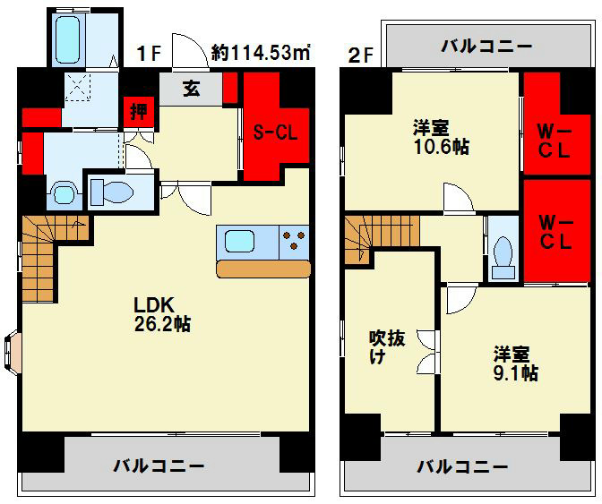 Bay Side Asano 間取り図