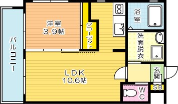 プラチナスタイル 401号室 間取り