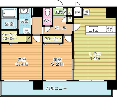 FELICE KYOMACHI（フェリシエ京町） 間取り図