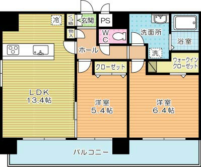 FELICE KYOMACHI（フェリシエ京町） 802号室 間取り