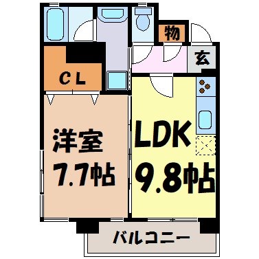 スタジオスクエア泉 間取り図