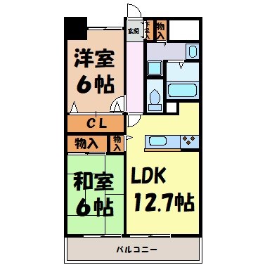 La　Douceur山王 間取り図