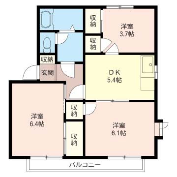 グリーンヒルねぎし 間取り