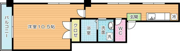 シャトー森Ⅴ  205号室 間取り