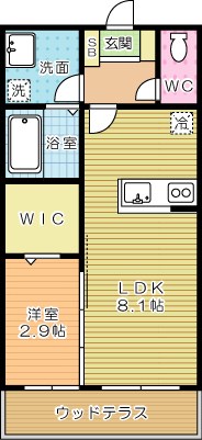 エスペランサ  105号室 間取り