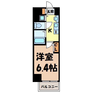 プレサンスＳＡＫＡＥ白川公園Ⅱ 間取り図