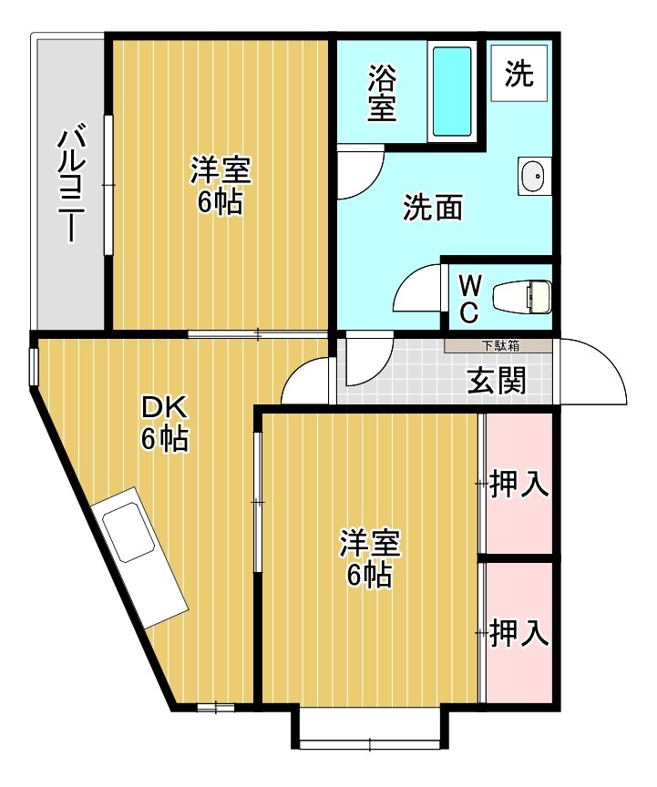 サンクレスト小倉 302号室 間取り