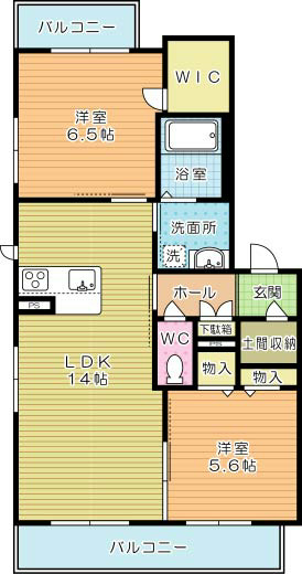 メゾンＳｕｚｕⅡ  202号室 間取り