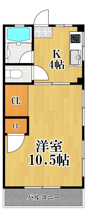 コーポラスタナベ 108号室 間取り