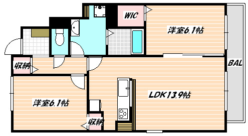 ノーブルコートⅠ 間取り