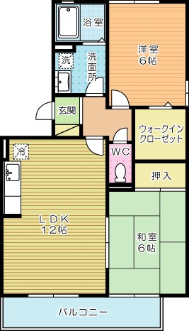 リベルテＳ　Ｂ棟 301号室 間取り