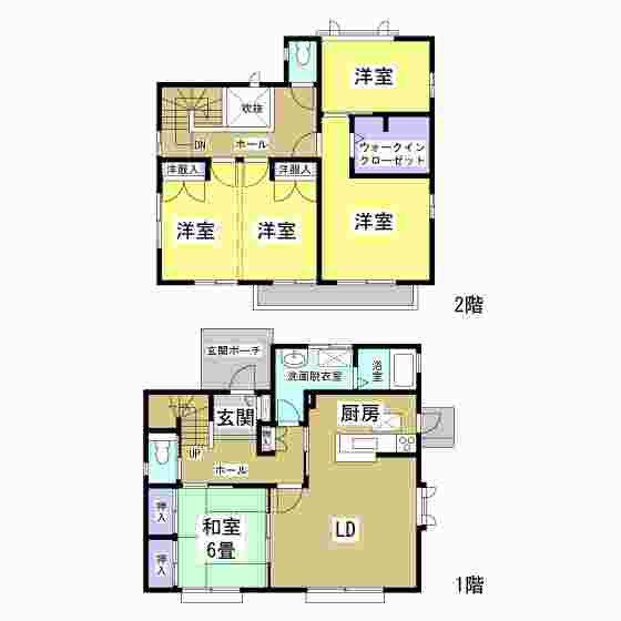 水堀202-1貸家 間取り図