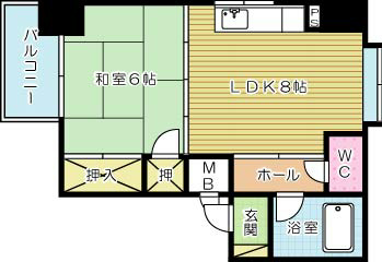 コーポ小林小倉 間取り図