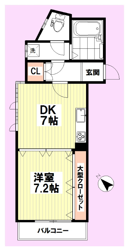 ダイホープレステージ新百合ヶ丘 301号室 間取り