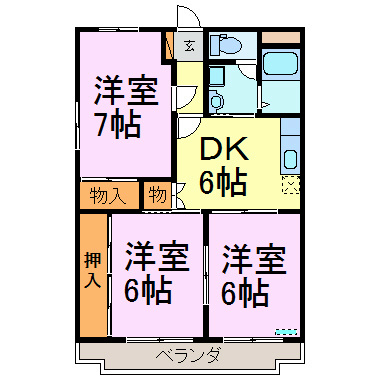 ウエストイン 間取り図