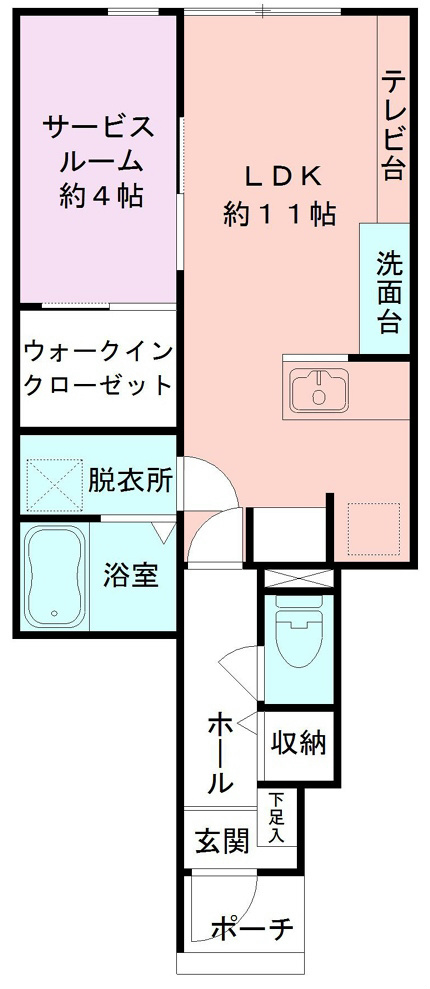 レジデンス堀之内 間取り