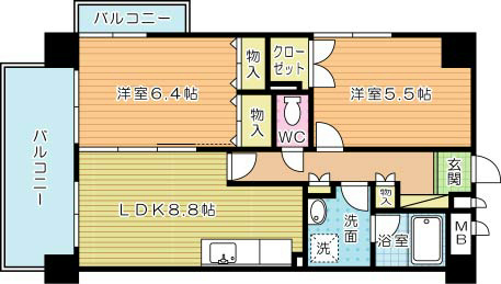 メゾンピザピノ 502号室 間取り