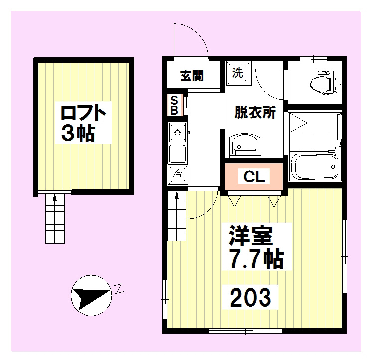 ブランドール日吉 間取り図