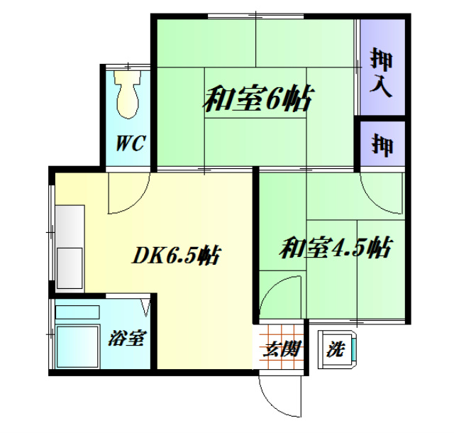 沢荘 間取り図