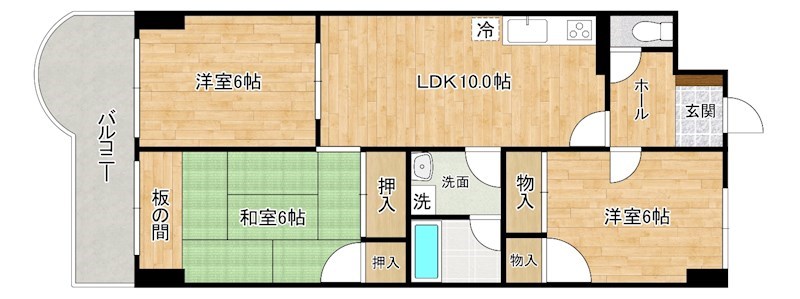 メゾンリジュール 302号室 間取り