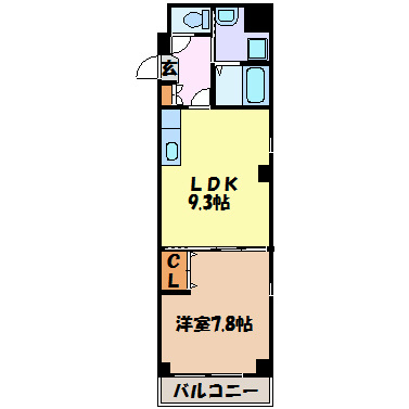 エクセラン本願寺 間取り図