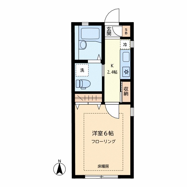 ウエスト学芸大学 201号室 間取り