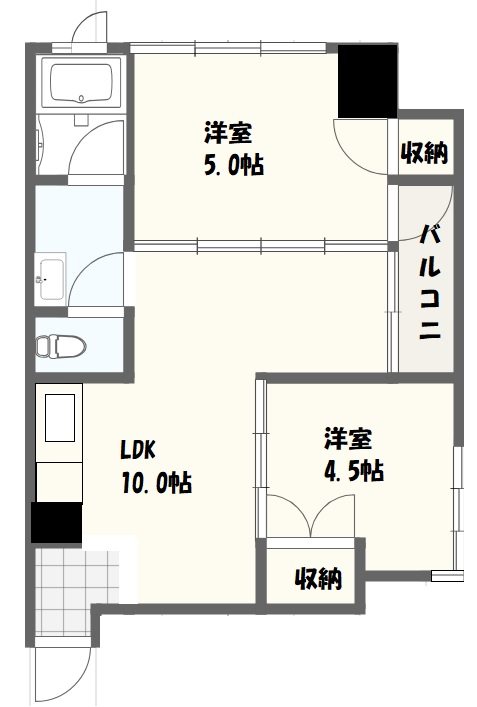 MMマンション 1201号室 間取り