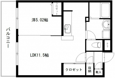 シルヴァーノ 301号室 間取り