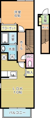 Ｃｌａｉｒ　Ｓ（クレルＳ）　 205号室 間取り