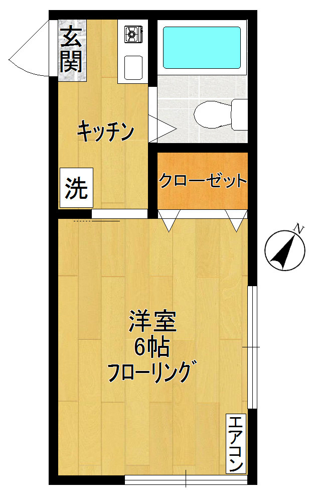 ハイツヒーロー 間取り図