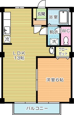 ファミールヒイラギＡ 205号室 間取り