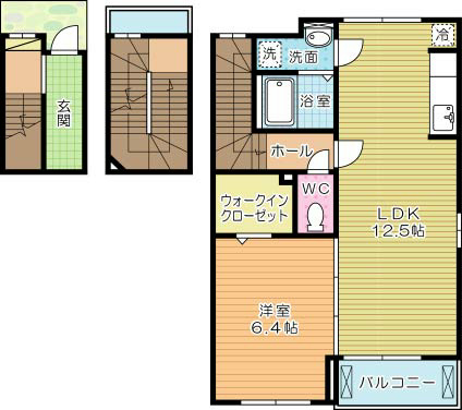 ルミナス 301号室 間取り