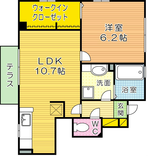 ボヌール 間取り図