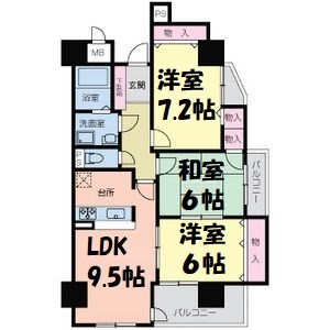 サムティイースト白壁 間取り図