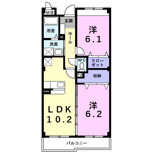 イーメゾンズ豊倉 103号室 間取り