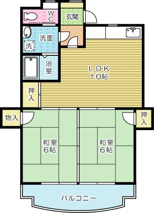 ブロックスビル 302号室 間取り