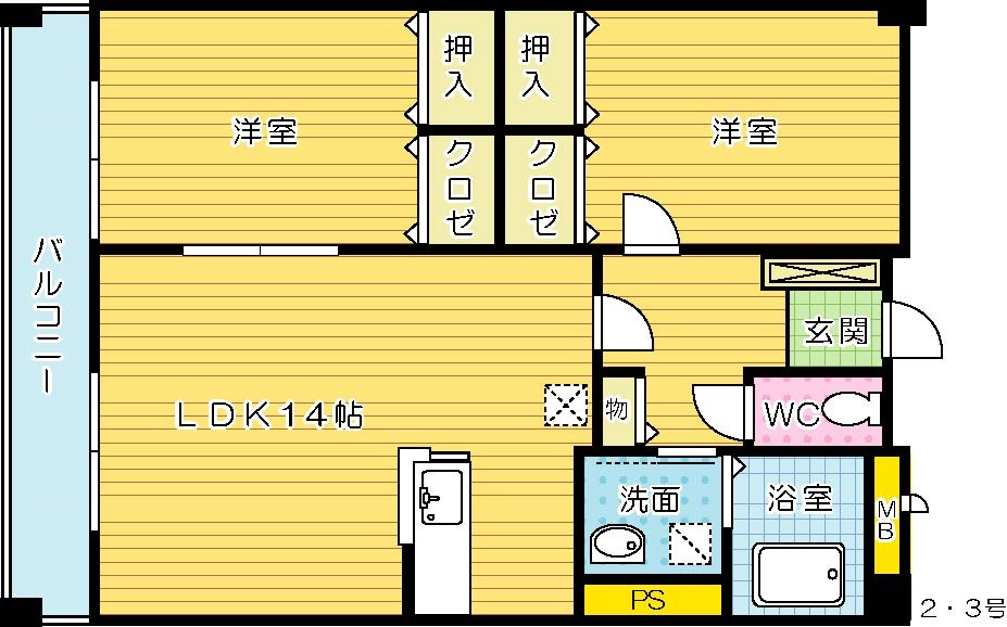 Ｓ・Ｅ天籟寺マンション 602号室 間取り