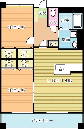 Ｓ・Ｅ天籟寺マンション 間取り