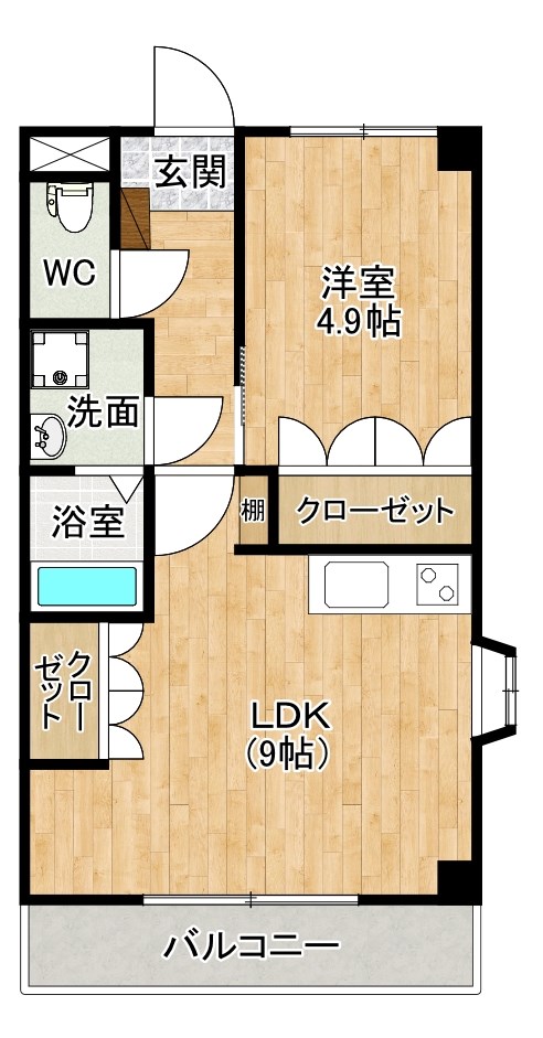 ファーストアルカディア 201号室 間取り