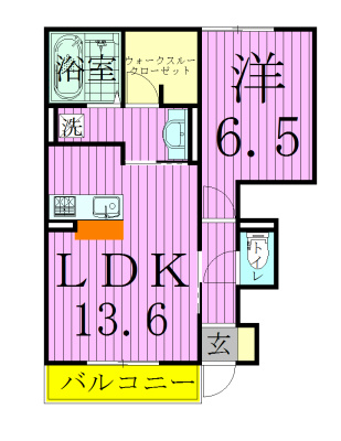 101号室 間取り