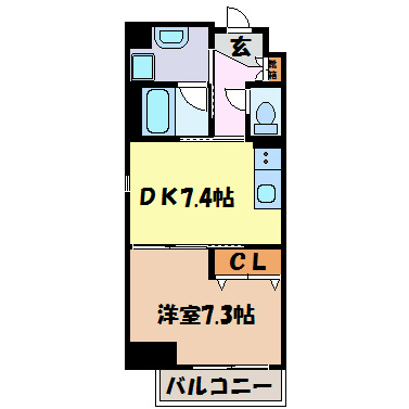 ディアコート白川 間取り図
