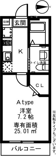 アビタシオンＫ 間取り図