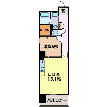 ディアコート千早 間取り図