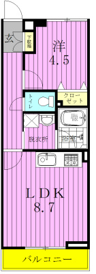 リーブルプレーヌ松戸 203号室 間取り