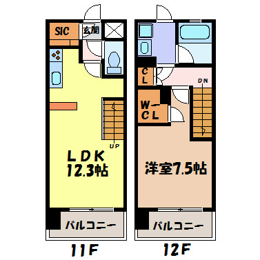 シエルブルー栄 間取り図