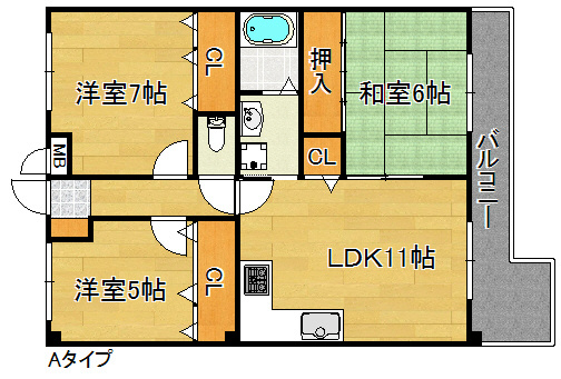 ロジュマン泉佐野 間取り