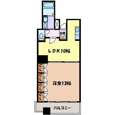 ラディアント矢場 間取り図