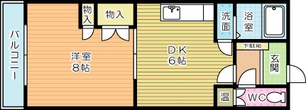 コーポ美生Ⅱ 302号室 間取り