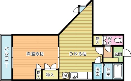 コーポ美生２ 301号室 間取り