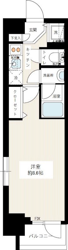 プレディアンスフォート錦糸町HY's 0403号室 間取り
